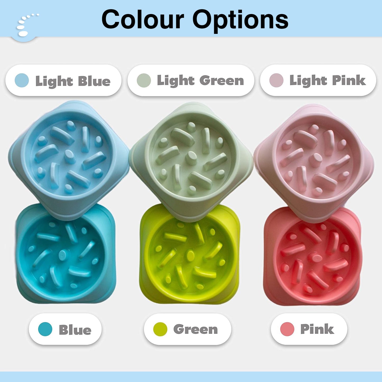 Celsiora® Slow Feeding Pet Food Bowl with Non-Slip Rubber Grip, ideal for cats and dogs prone to indigestion, choking, or obesity