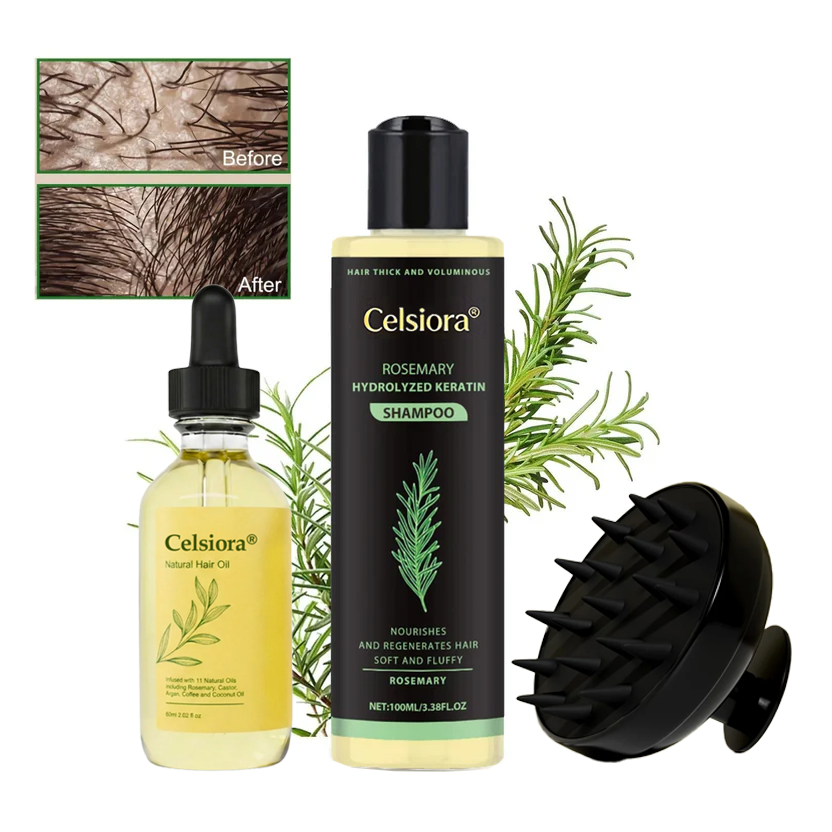 🔥LAST DAY 50% OFF🌸Celsiora® Organic Rosemary Hair Growth Shampoo & Hair Conditioner