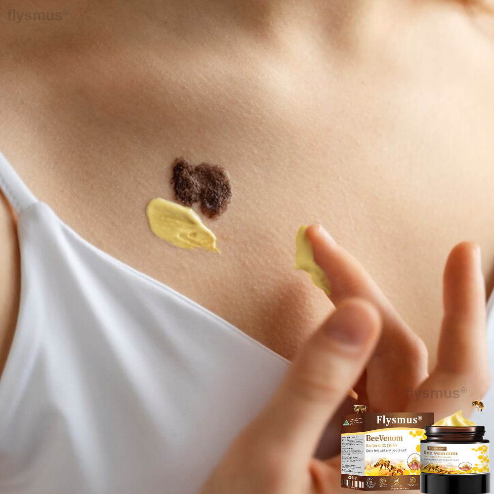 🎁flysmus® BeeDerm RX Cream, Painless, Targeted Treatment for Warts, Skin Tags, Skin Lesions, Infections, and Scars