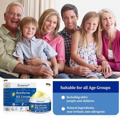 👩‍⚕️Zvoevo® BeeDerm RX Cream, Painless, easy and gentle fix for warts, skin tags, lumps, infections, cysts and scars